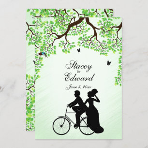 Mensagem de Convite para Casamento de Tema Bicicle