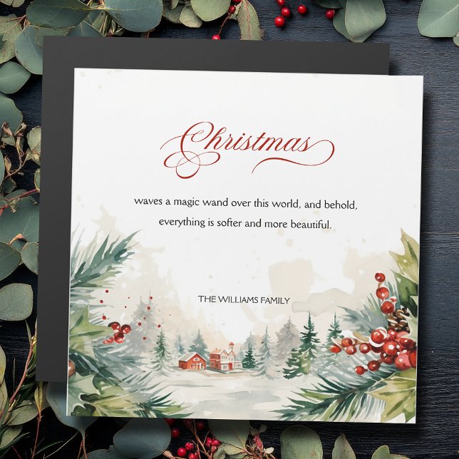 Mensagem de Natal Cena de Inverno Não Foto (Criador carregado)