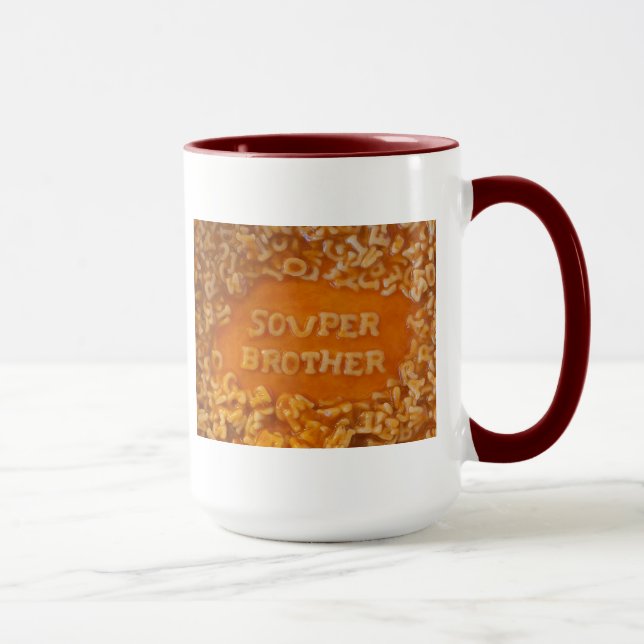 Mensagem em minha sopa: Caneca do irmão (Direita)