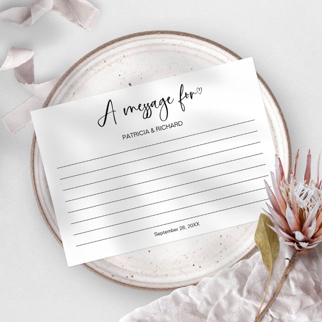 Mensagem Em Um Casamento Com Cartão De Frasco (Criador carregado)