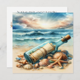 Mensagem em um Convite de Frasco