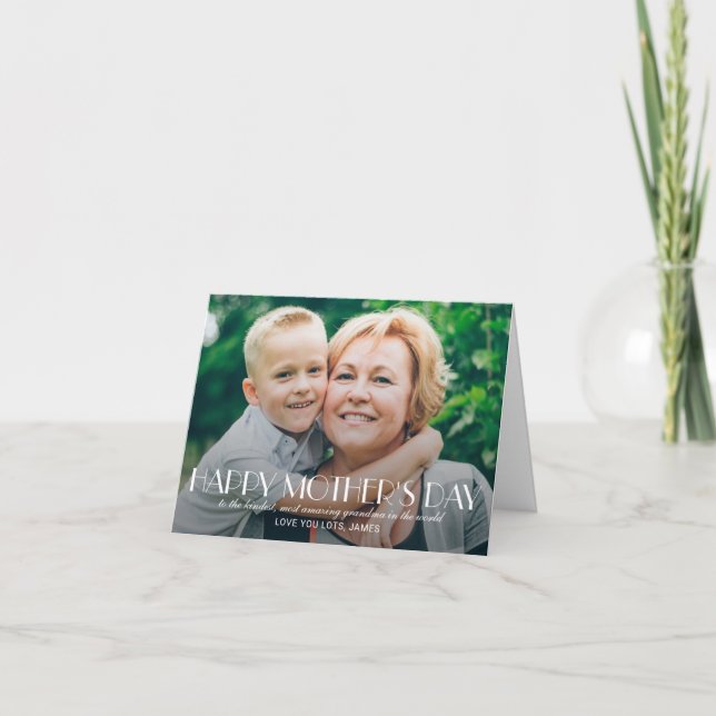 Mensagem Personalizada de Cartão de Dia de as mães (Frente)