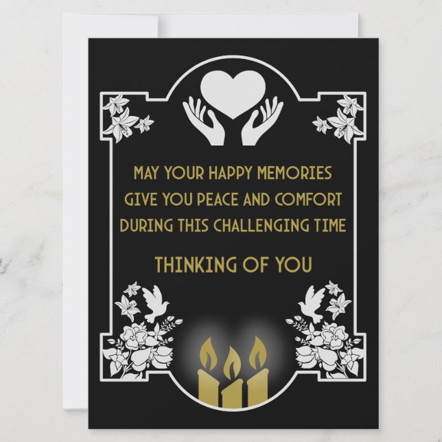 Mensagens de pêsames (Frente)