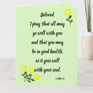 Mensagens para o amado 3 Cartão de Saudação John 1