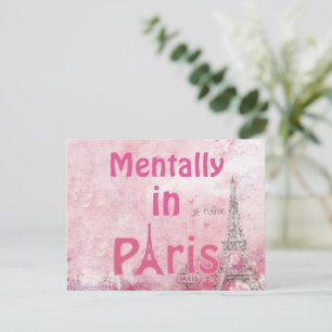 Mentalmente em cartão postal de Paris