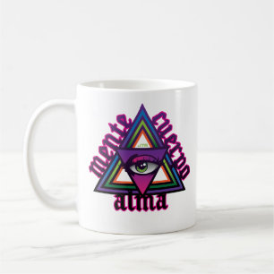 Mente Cuerpo Alma caneca de café Espiritualidade e