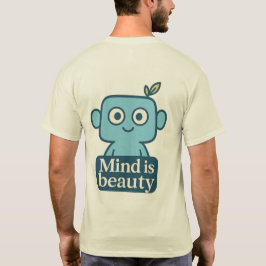 Mente é beleza - T-shirt sorridente