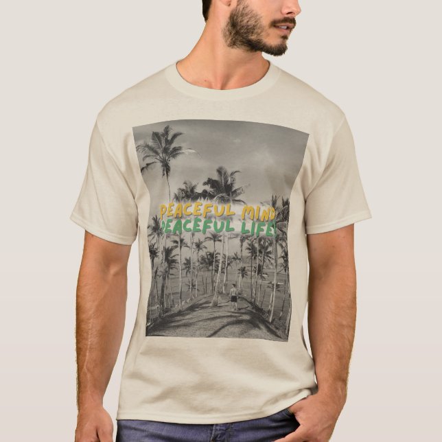 Mente pacífica, vida pacífica | Zen T-Shirt (Frente)