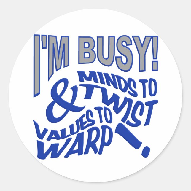 Mente para torcer adesivos (Frente)