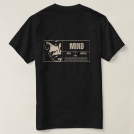 Mente sobre Design de camiseta Mínima Homens