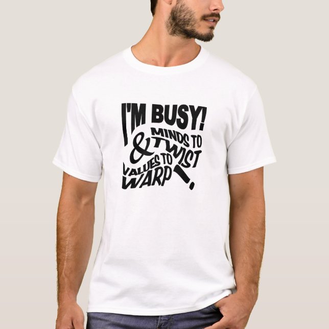 Mente torcer a camisa - escolha estilo e cor (Frente)