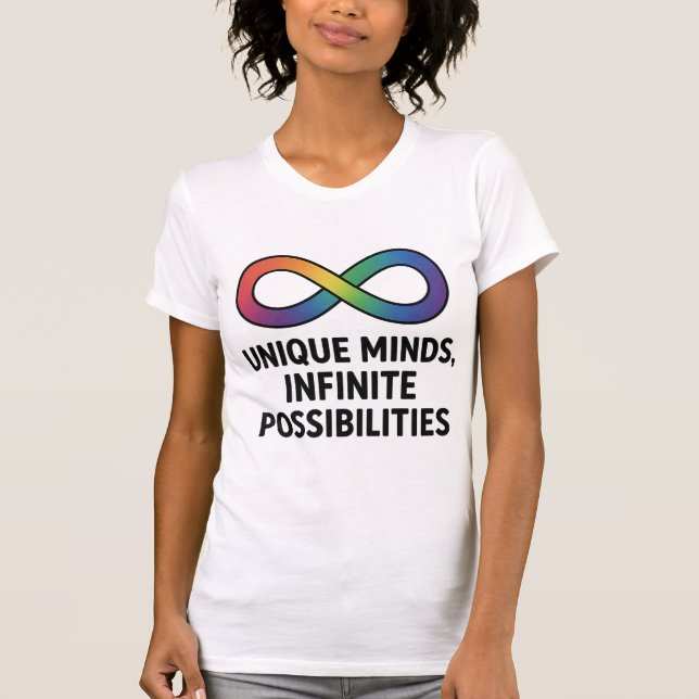Mente única, camisetas infinitas de possibilidades (Frente)