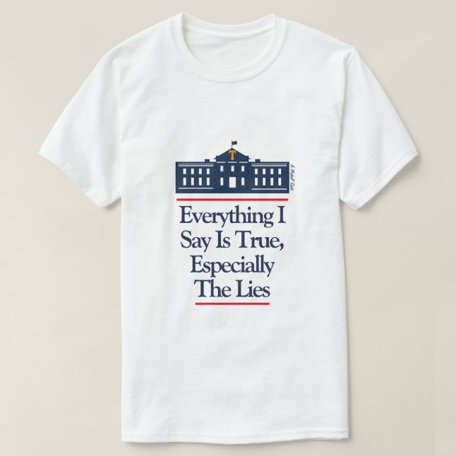 Mentiras Verdadeiras - Uma Camisa MisterP (Frente do Design)