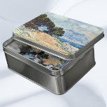 Menton Seen do Boné Martin por Claude Monet<br><div class="desc">Menton Seen, do Boné Martin (1884), por Claude Monet, é uma pintura impressionista de paisagem sazonal de belas artes. Árvores, oceano e litoral estão em primeiro plano com a cidade e montanhas ao fundo. Um dia ensolarado com algumas nuvens fofinhas no céu. Uma vista da cidade de Menton, no sul...</div>