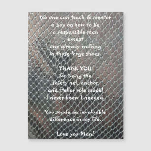 Mentor Obrigado Cartão de Saudação Magnético