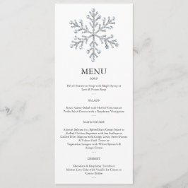 Menu 2 do floco de neve do inverno