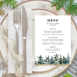 Menu A Coleção de Casamentos da Floresta de Pinheiros d
