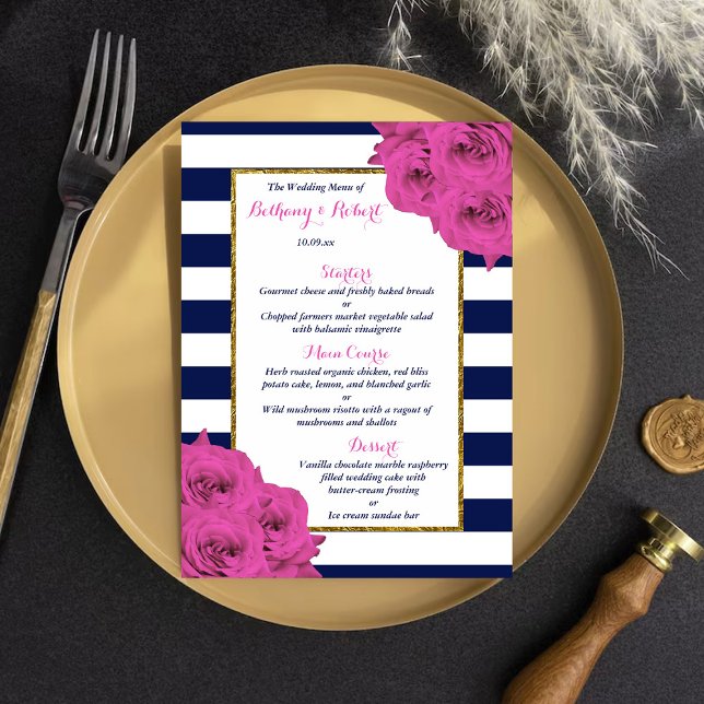 Menu A Coleção De Casamentos De Luxo Moderno Da Quic, R (Criador carregado)