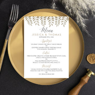 Menu A Coleção de Casamentos em Terra Florestal Monocro