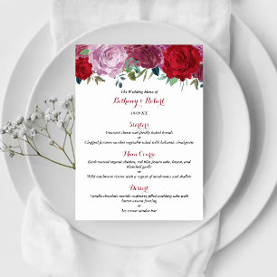 Menu A Coleção Romântica De Casamentos Florais