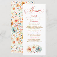 Aba de Casamento outono das flores silvestres Aqua
