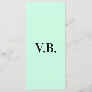 Menu Adicionar nome texto monograma cor sólida simples