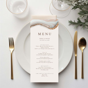 Menu Agate Marble Stone