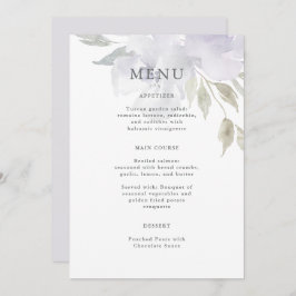 Menu Airple Floral Quinceanera