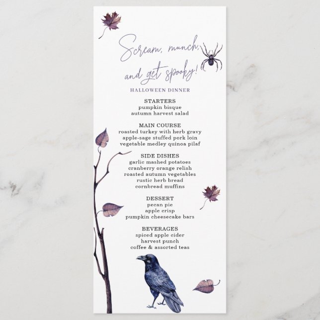 MENU ALÉM DE SPILHA DE CRUZAMENTO PRETO, O AUTUMN DEIXA (Frente)