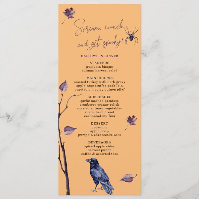 MENU ALÉM DE SPILHA DE CRUZAMENTO PRETO, O AUTUMN DEIXA (Frente)