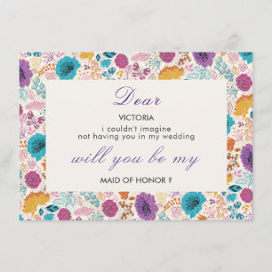 Menu Amor em Flor Romance Floral Rosa Roxo Casamento