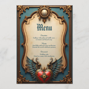 Menu Amor eterno, elegância surreal no estilo steampunk