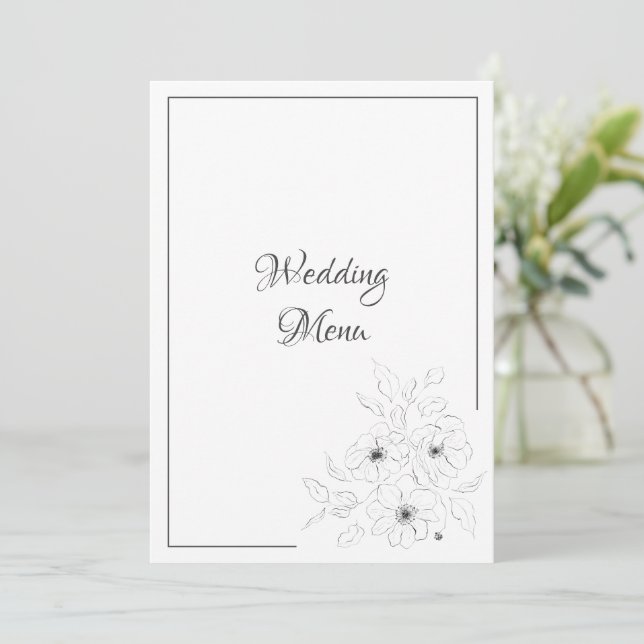 Menu Anemone em Branco (Em pé/Frente)