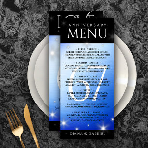 Menu Aniversário de Casamento da 67ª Estrela Sapphire