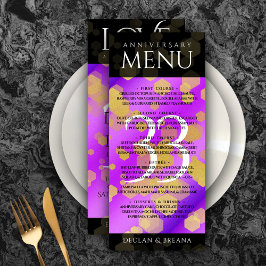 Menu Aniversário de Casamento de Ametist Elegante 33