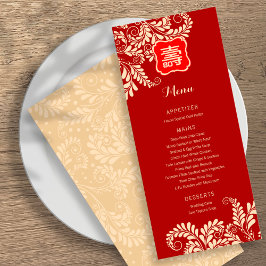 Menu Aniversário "Longevidade" Chinês (RED)