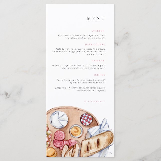 Menu Aniversário | Menu de celebração | Picnic (Frente)