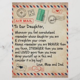 Menu Ao Meu Presente De Filha, Carta De Amor À Nossa F
