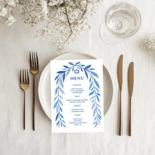 Menu Aquarela Botânica Bar Mitzvah Judaico Evento