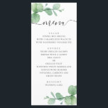 Menu Aquarela eucalipto. Casamento de guião legante<br><div class="desc">Menu de casamento do programa de eucalipto em aquarela. Entre em contato comigo se precisar de itens adicionais.</div>