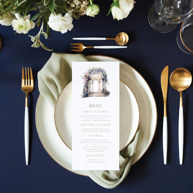 Menu Arca Floral de Casamento (Criador carregado)