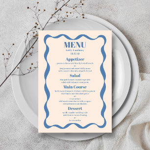 Menu Arco Coquette Retro Wedding