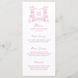 Menu Arco Floral de Crest Russo Chinoiserie