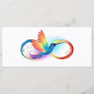 Menu Arco-íris Hummingbird com símbolo Infinito