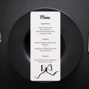 Menu arco preto e branco