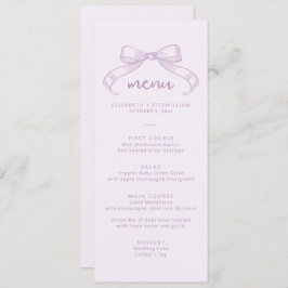 Menu Arco Romântico esboçado | Casamento Lilac em Segun