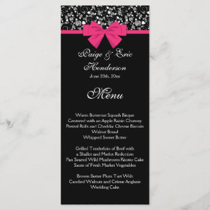 Menu Arco Rosa Preto e Branco