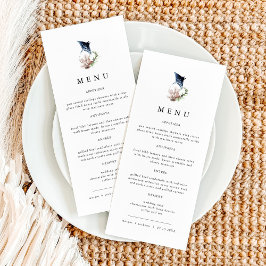 Menu ARIEL Tropical Ocean Coral Manta Ray Beach