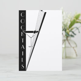 Menu Art Deco Martini