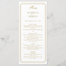 Arte Clássico Deco Elegante Casamento Ouro